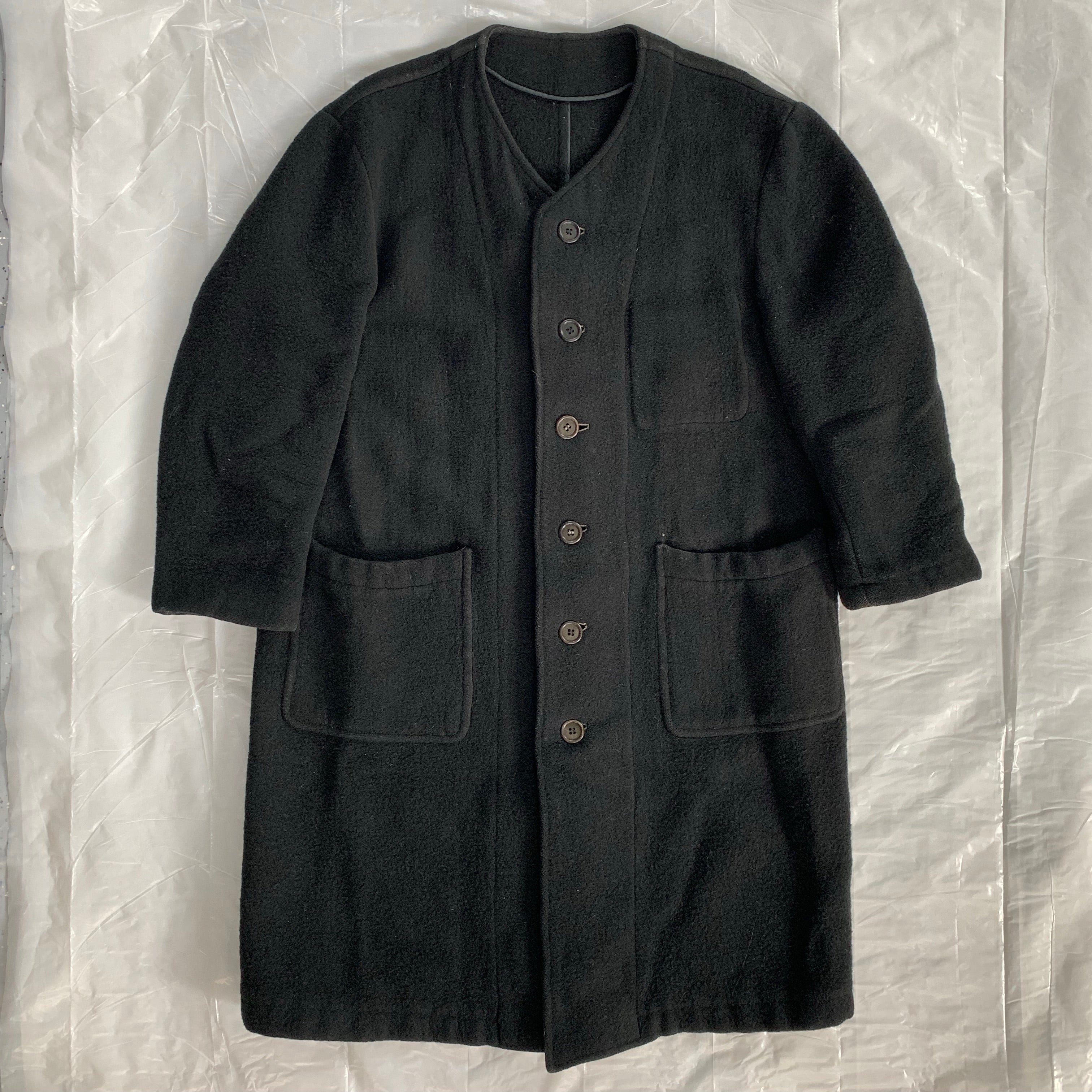 1990s CDGH+ Object Dyed Boiled Wool Coat - Size OS