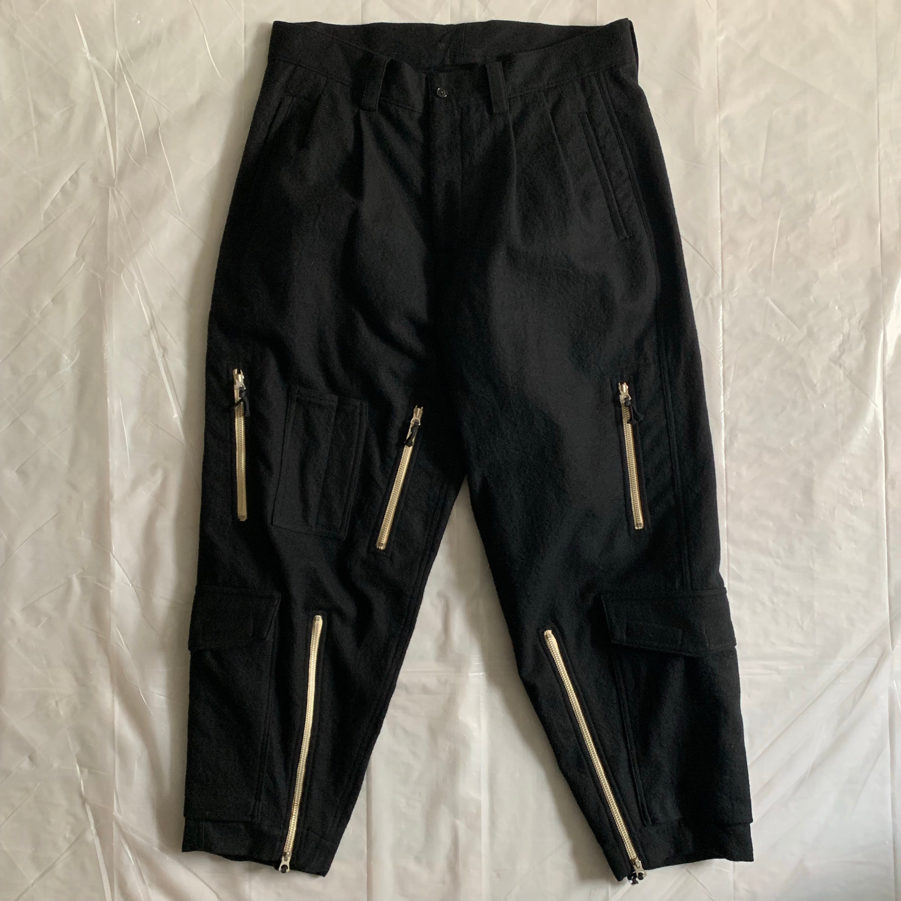 1990s Yohji Yamamoto Wool Tactical Cargo Pants - Size XL