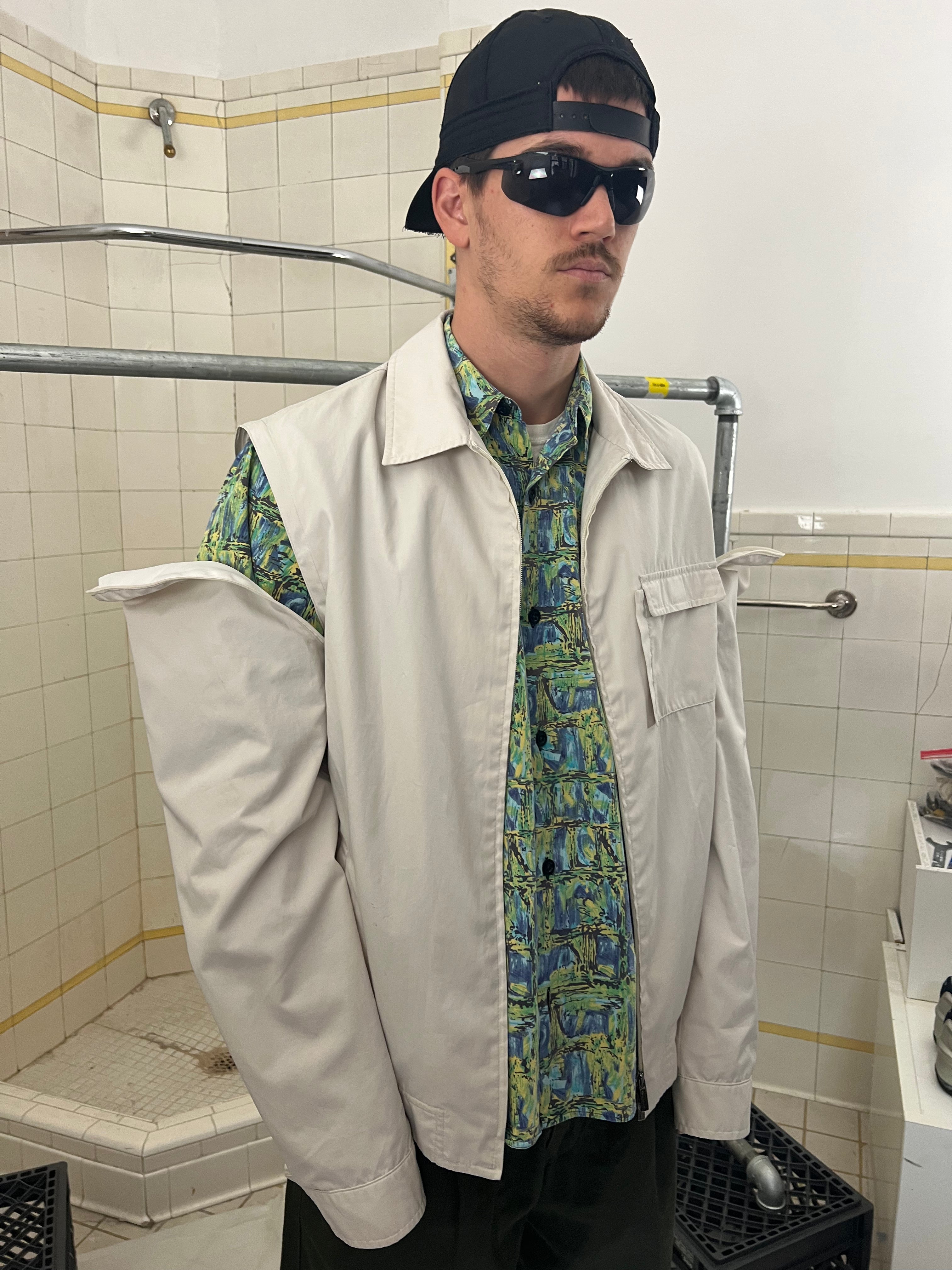 2000s Samsonite ‘Travel Wear’ Nylon Work Jacket with Removable Sleeves - Size XL