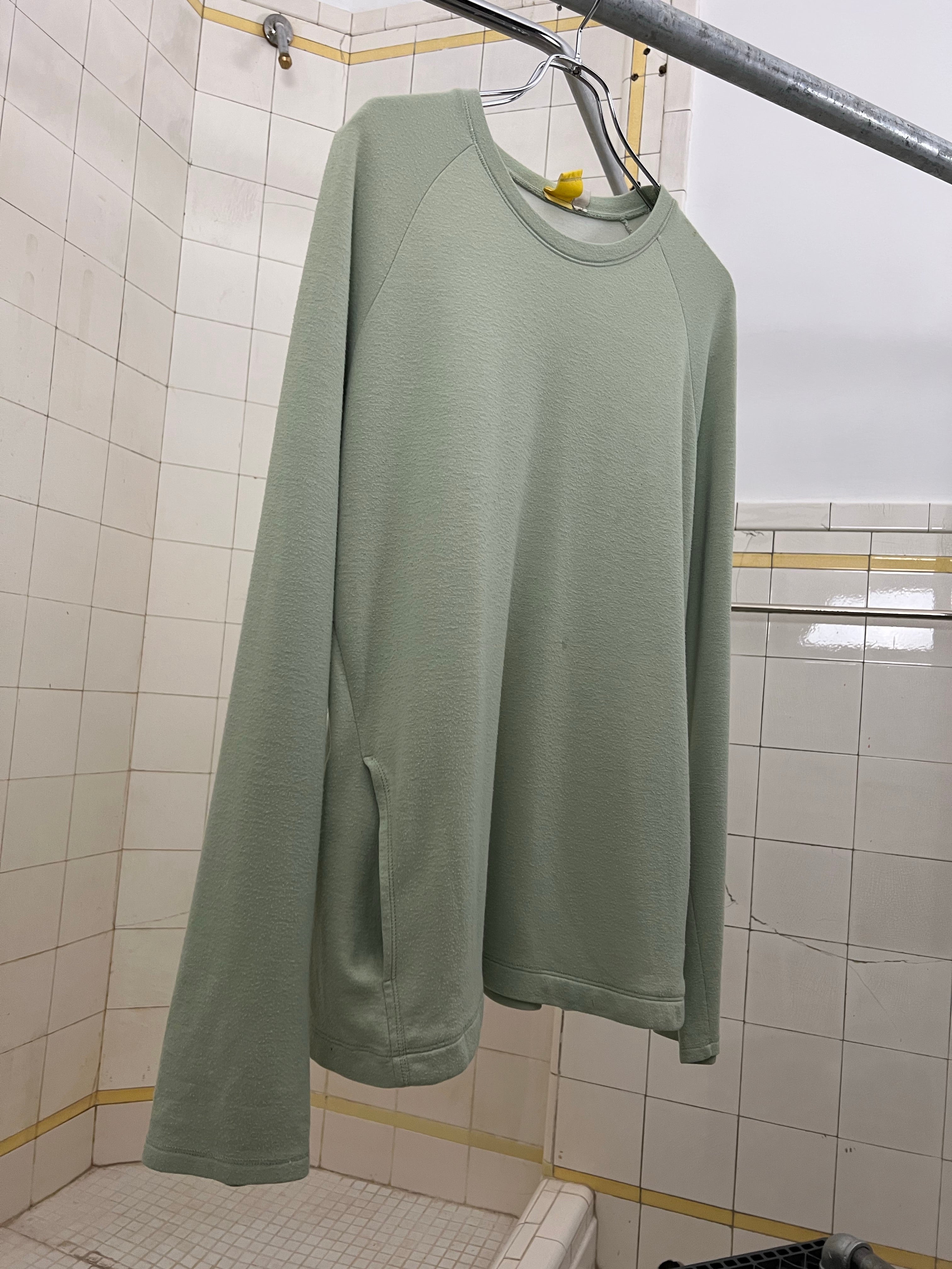 2000s Mandarina Duck Crewneck with Hidden Side Seam Mesh Pockets - Size L