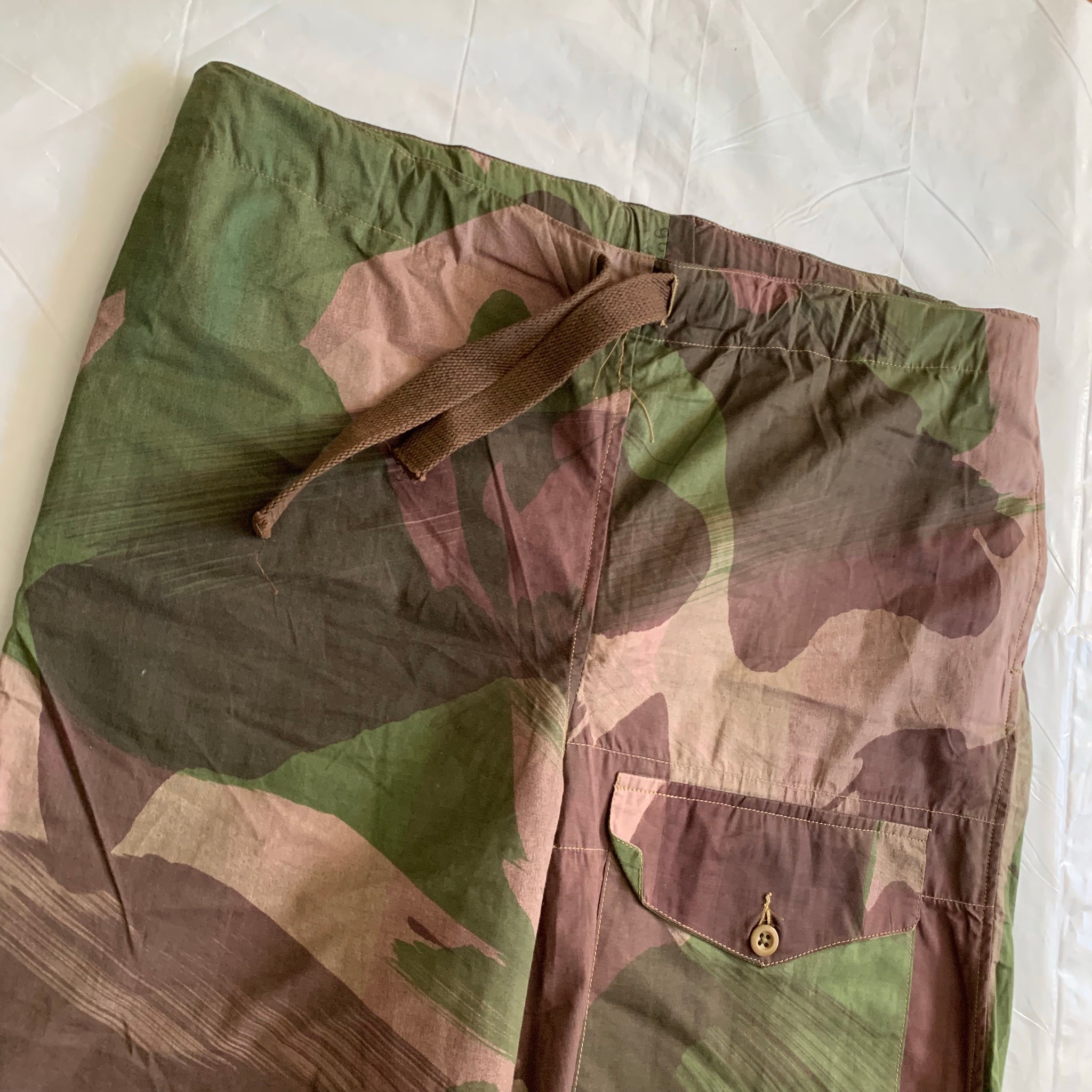 1940s Vintage WW2 British SAS Brush Camo Pants - Size XXL