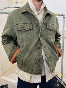 Arresteren afdrijven Zeeanemoon 1990s Armani Jeans Faded Green Trucker Jacket - Size L – Constant Practice