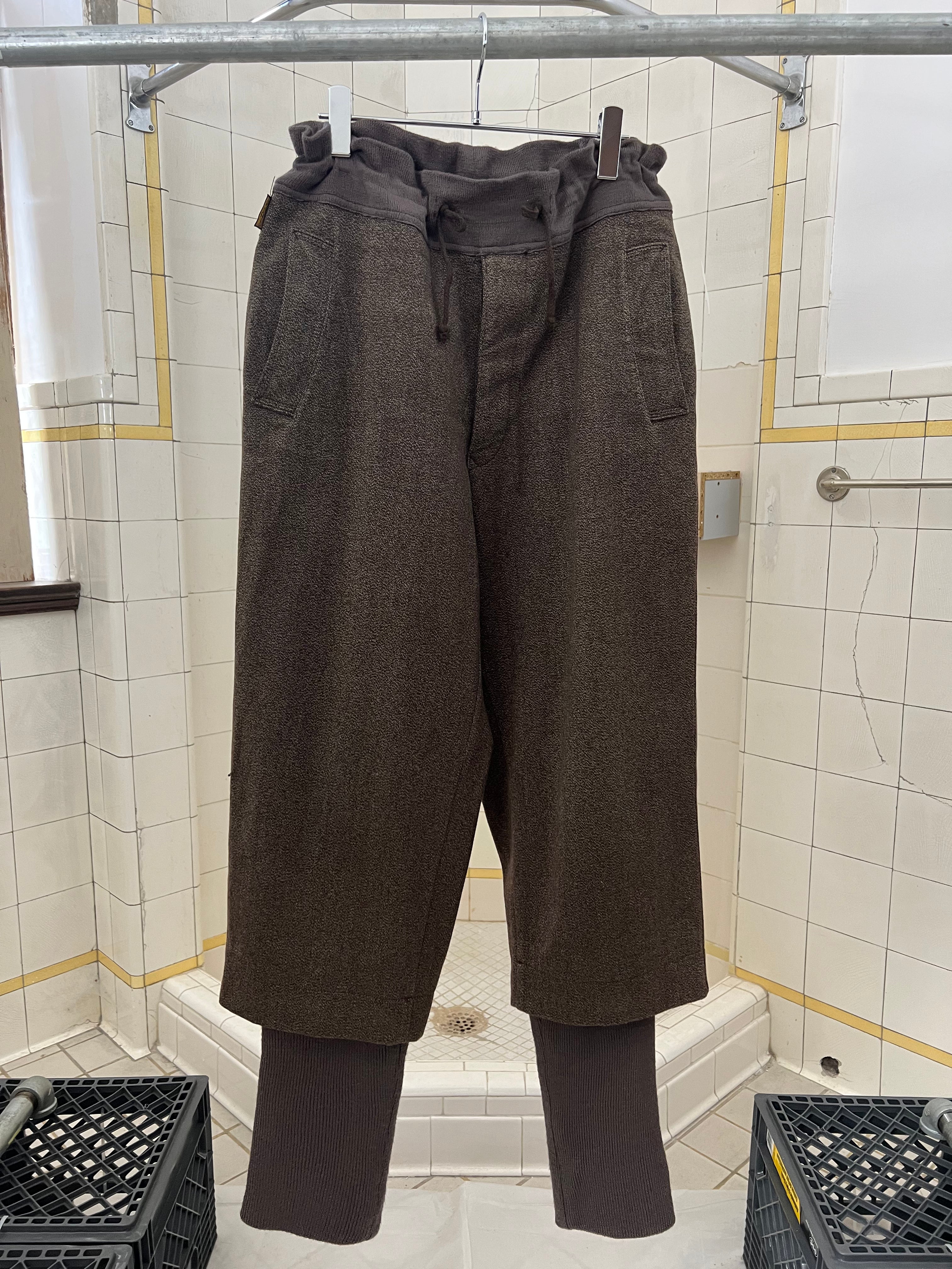 1980s Armani Layered Snow Trouser with Ribbed Cuffs - Size XL