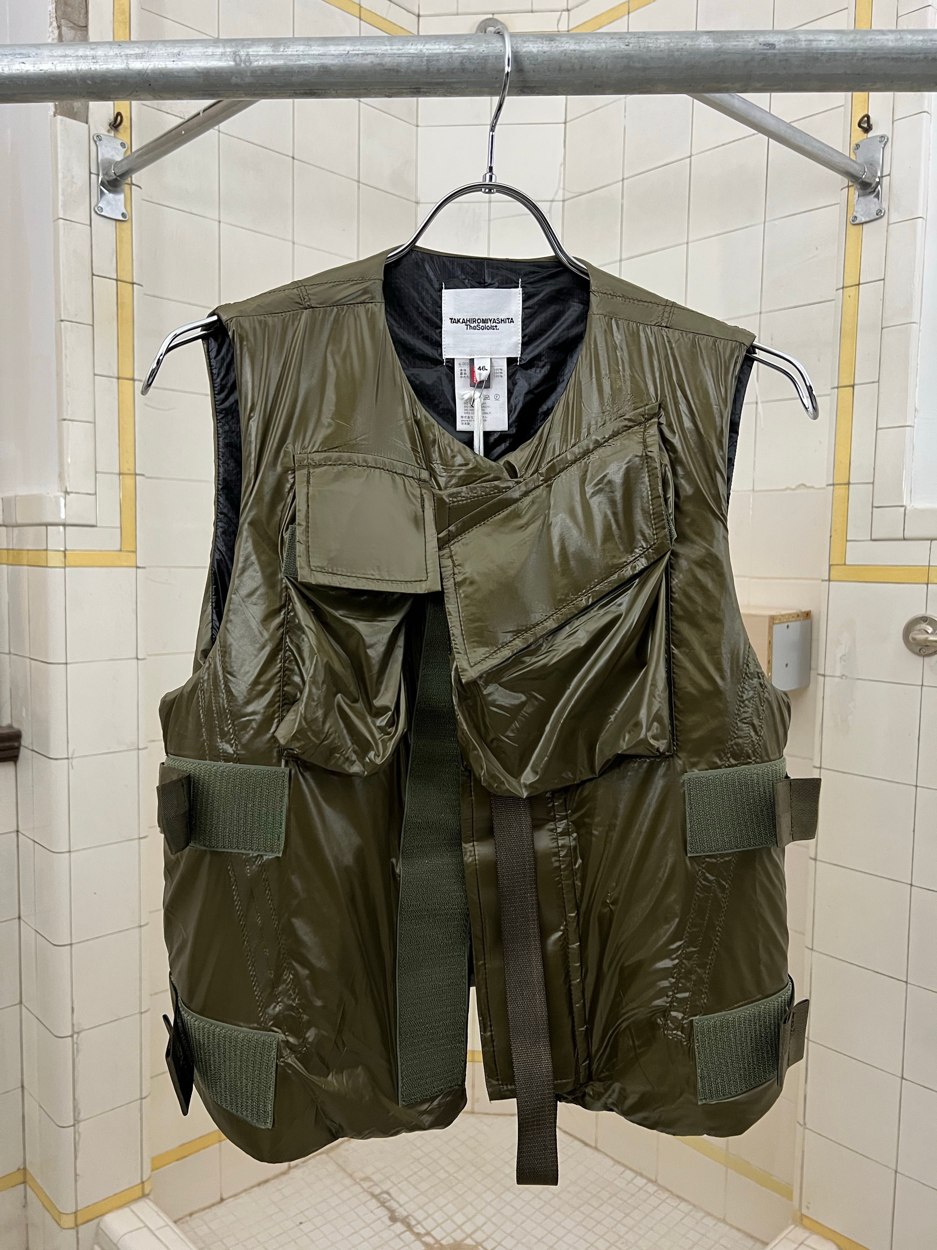 ss2017 Takahiromiyashita The Soloist Primaloft Olive Military Vest - Size S