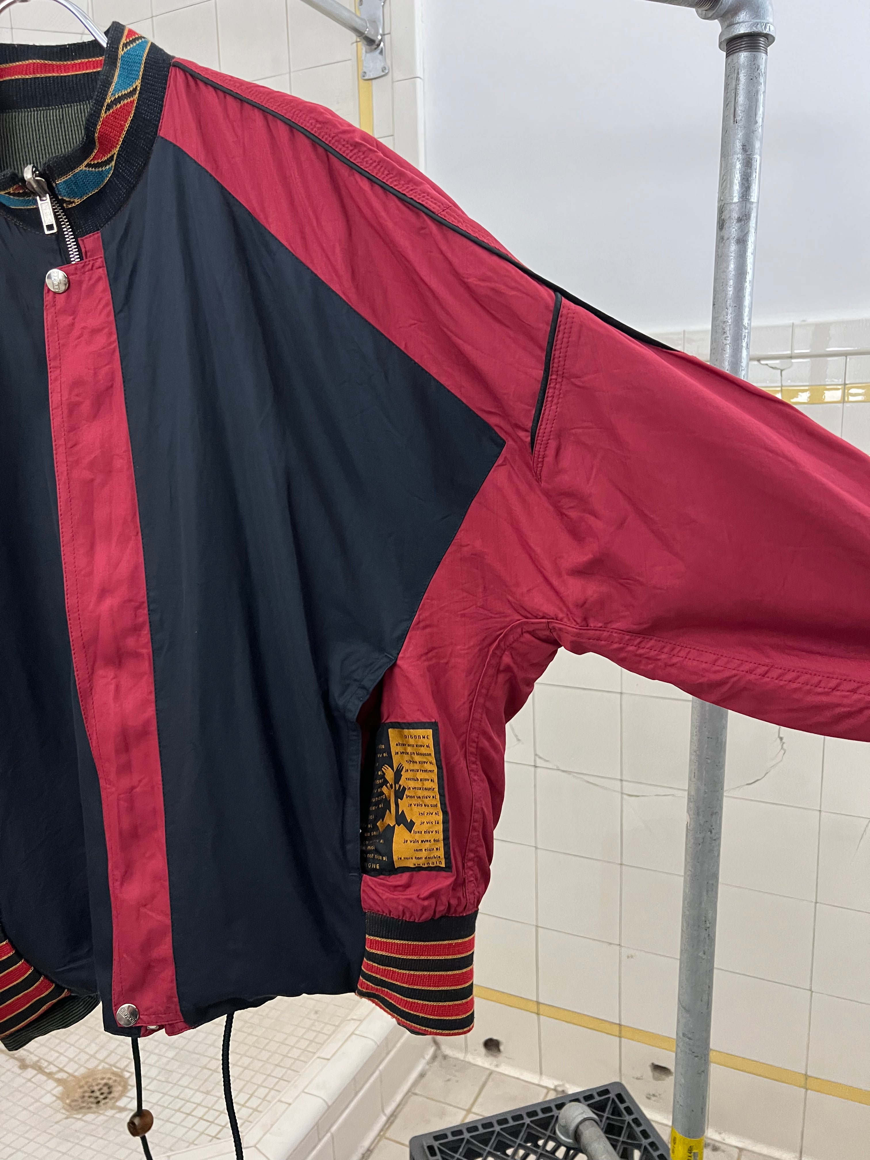 1980s Marithe Francois Girbaud x Closed Reversible Varsity Jacket - Size L