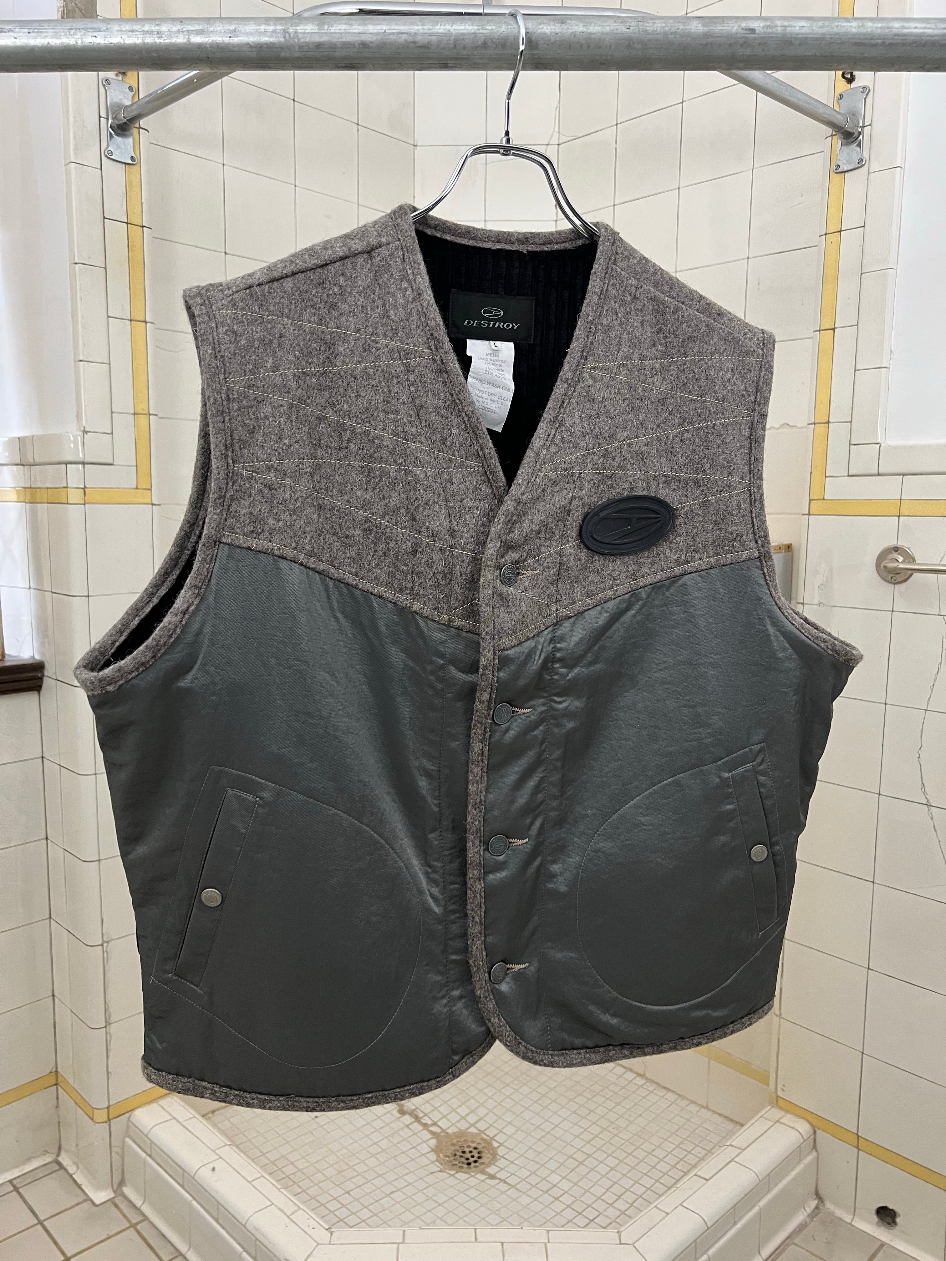 1990s Vintage Destroy by John Richmond Vest - Size L