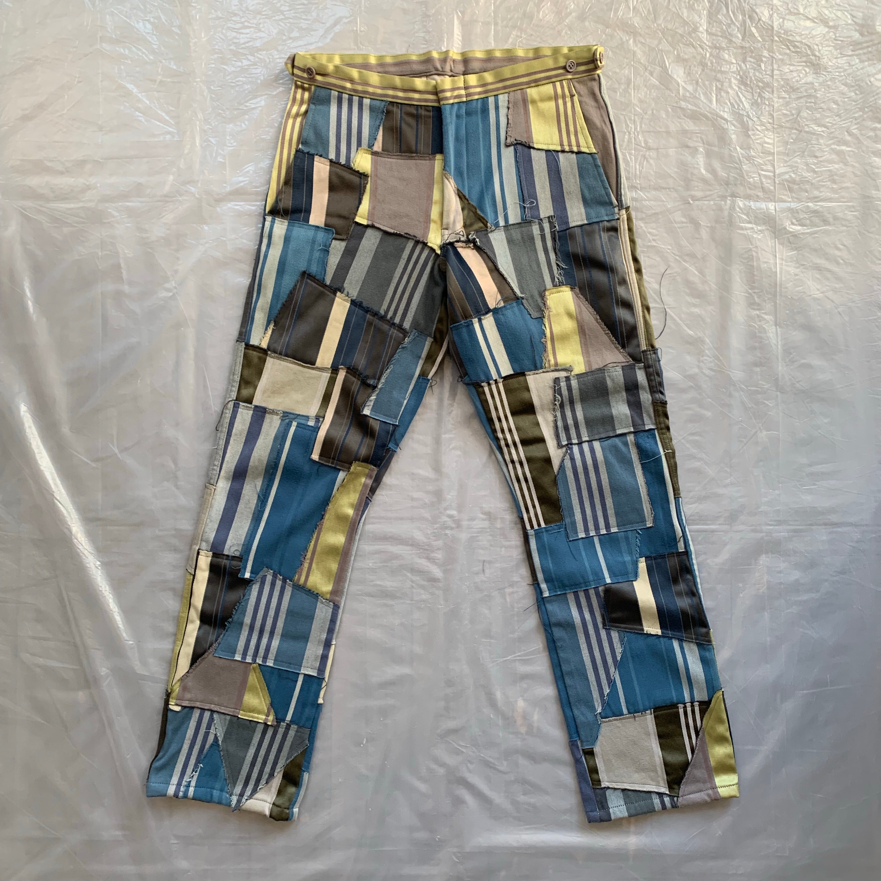 ss2000 CDGH+ Striped Tapestry Patchwork Trouser - Size L