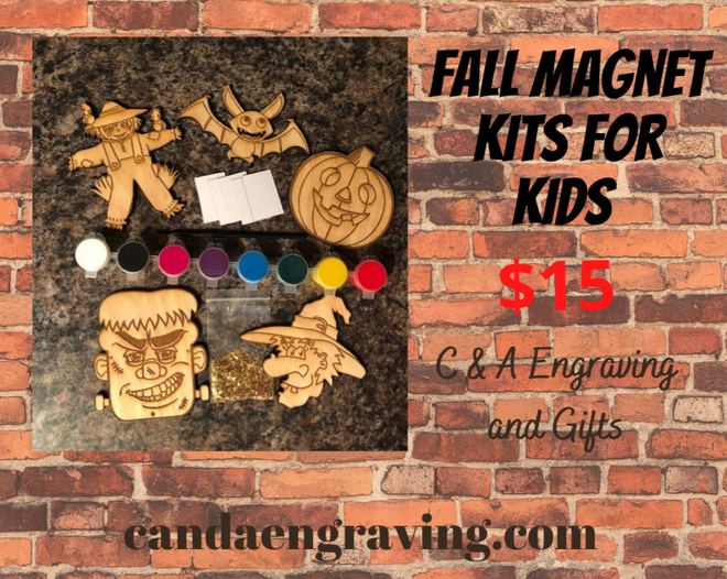 Christmas Magnet Paint Kit for Kids. Painted Christmas Magnets. – C & A  Engraving and Gifts