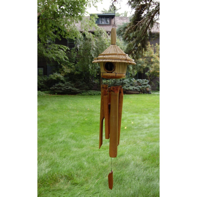 Bamboo Fishing in Heaven Memorial Wind Chime Personalized
