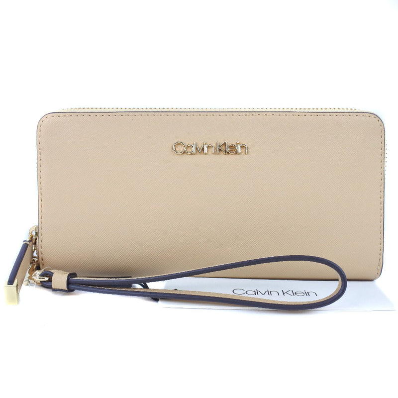 Calvin Klein] Calvin Klein Leather beige unisex long wallet S rank – KYOTO  NISHIKINO