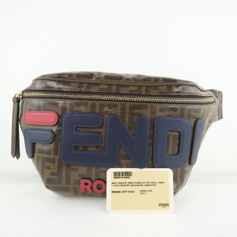 フェンディ FENDI フィラ 7N0097 ズッカ柄PVCミニバッグポーチ - www