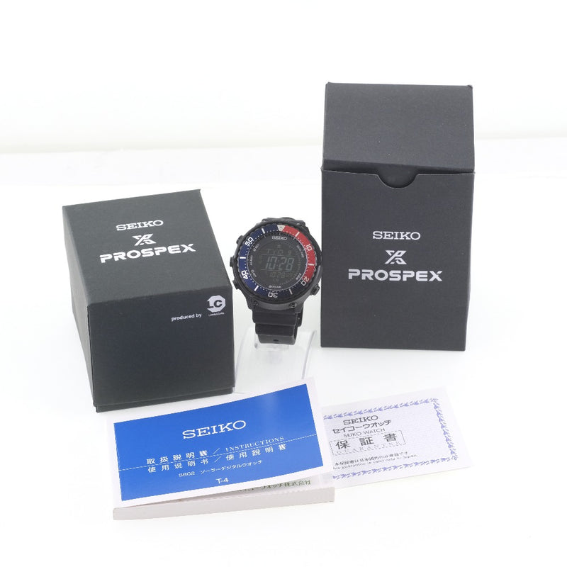 Seiko] Seiko Prospex Field Master S802-00A0 SBEP003 Watch Stainless steel x  rubber solar clock digital display men's black dial watch A-rank – KYOTO  NISHIKINO