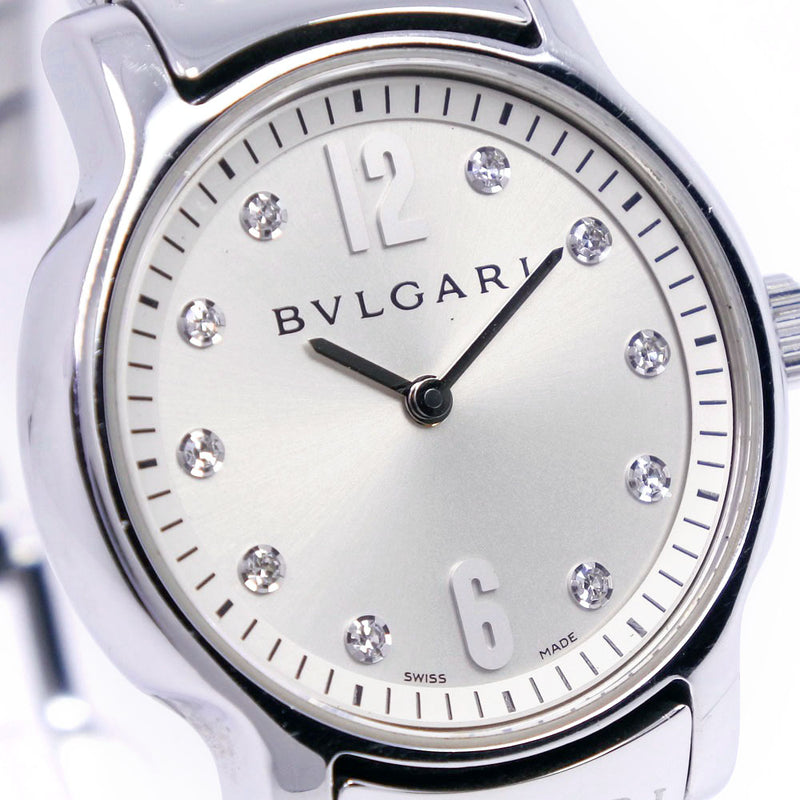 BVLGARI】ブルガリ ソロテンポ 10Pダイヤ ST29S 腕時計 ステンレス