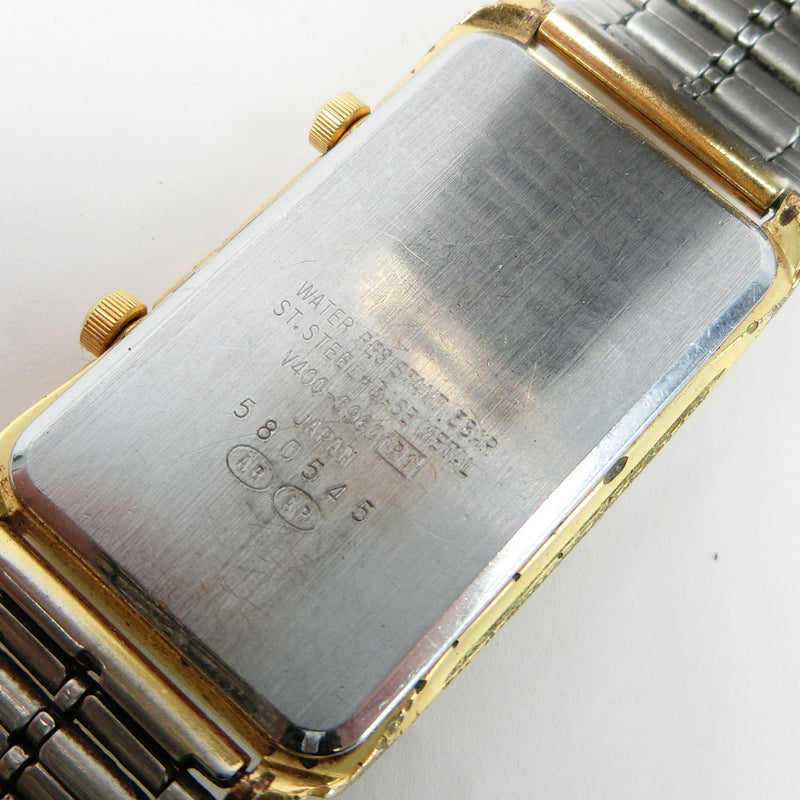 Seiko] Seiko Alba Alba Vient Vient Dual Time V400-5960 Watch Stainless steel  quartz analog display unisex wristwatch B-rank – KYOTO NISHIKINO