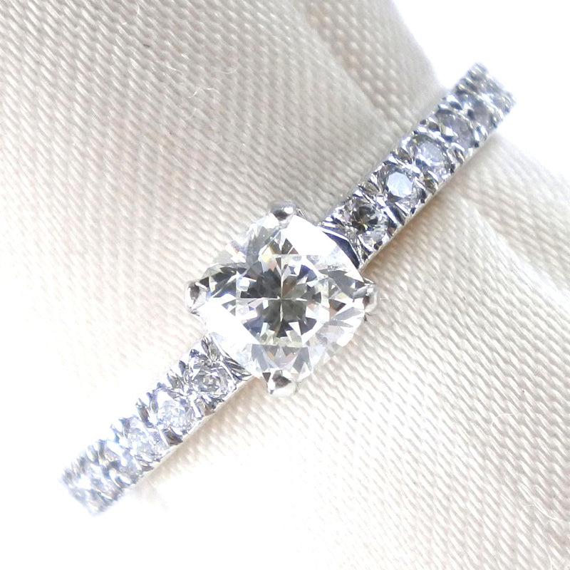 Tiffany & co.] Tiffany Anillo / anillo de de cojín novo PT950 Platinum X Diamond 7.5 0.40 Anillo / anillo de damas grabadas Un rango – KYOTO NISHIKINO