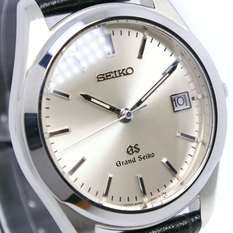 Seiko] Seiko Grand Seiko 8N65-8000 Stainless Steel x Leather Quartz Analog  Display Men's Silver Dial Watch A-rank – KYOTO NISHIKINO