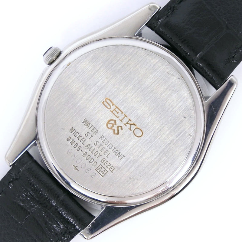 Seiko] Seiko Grand Seiko 8N65-8000 Stainless Steel x Leather Quartz Analog  Display Men's Silver Dial Watch A-rank – KYOTO NISHIKINO