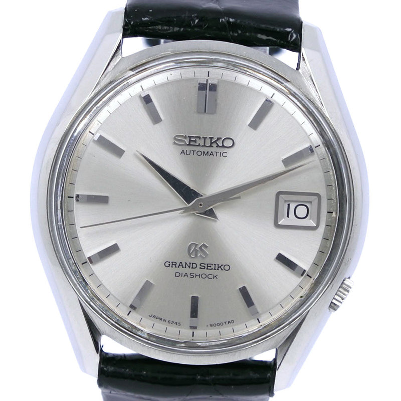 Seiko] Seiko Grand Seiko  6245-9000 Stainless steel x Leather  Silver Automatic Winding Men's Silver Dial Watch – KYOTO NISHIKINO