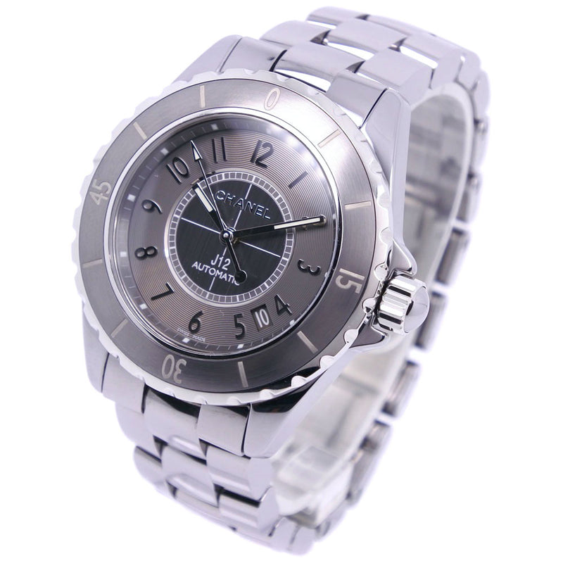 CHANEL] Chanel J12 Watch Ceramic gray automatic winding display men's gray watch A rank – KYOTO NISHIKINO