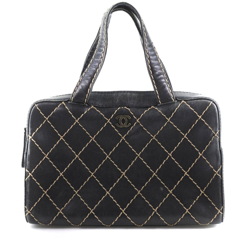 Chanel Beige Leather Wild Stitch Boston Bag Q6B04J43IB001  WGACA