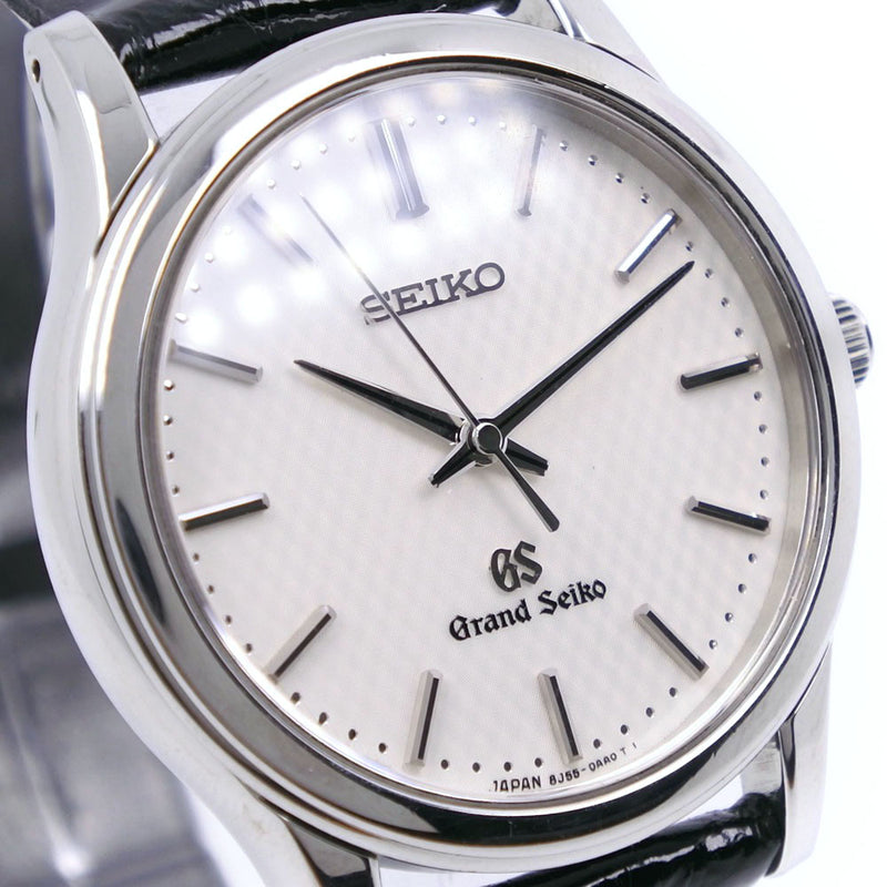 Seiko] Seiko Grand Seiko 8J55-0AA0 SBGF029 Stainless Steel x Leather Black  Quartz Analog Display Men White Dial Watch A-rank – KYOTO NISHIKINO