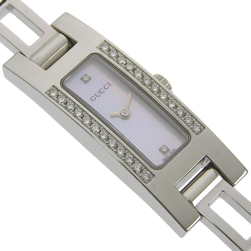 通販新品 Gucci 腕時計 ダイヤ ホワイトシェル文字盤の通販 by m