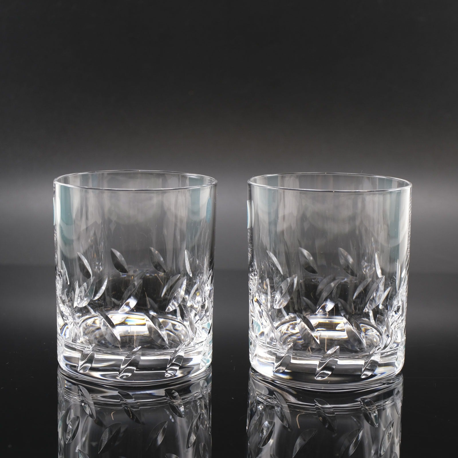 【TIFFANY&Co.】ティファニー タンブラー/ロックグラス×2 8.5×H7cm 食器 ガラス クリア 食器 Sランク – KYOTO