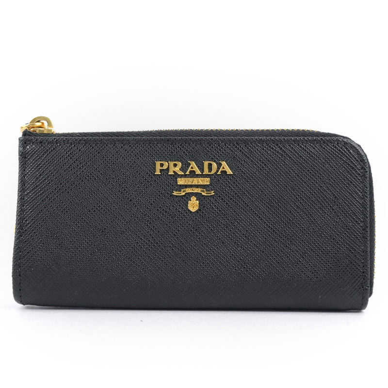 PRADA] Prada Safiano coin case × Safiano Black Ladies Coin Case A rank –  KYOTO NISHIKINO