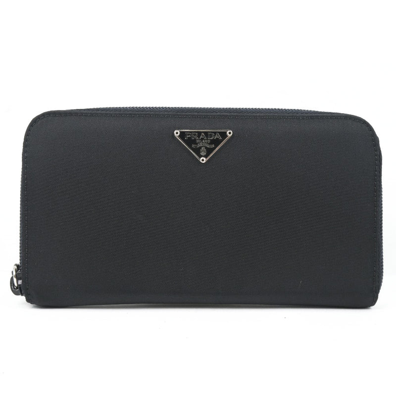 PRADA] Prada Round zipper long wallet Nylon Nero Black Ladies Long Wallet –  KYOTO NISHIKINO