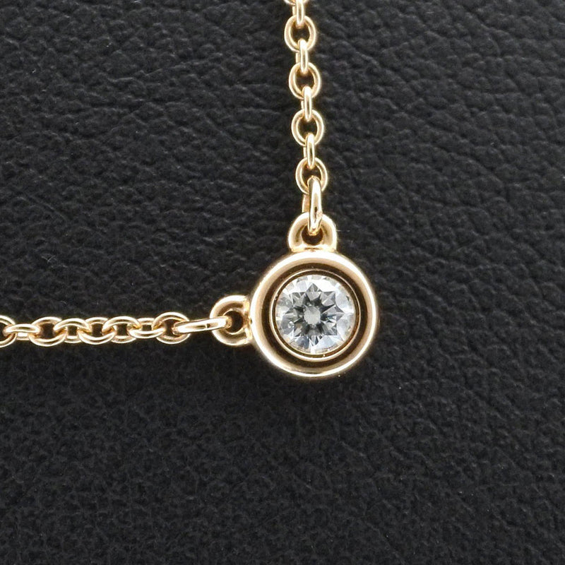 Tiffany Co ティファニー バイザヤード ネックレス K18ピンクゴールド ダイヤモンド レディース ネックレス A ランク Kyoto Nishikino