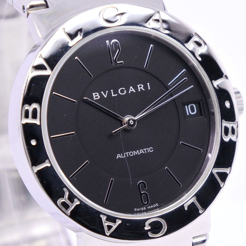 bvlgari]保加利Bulgari Burgari BB33SS Auto Watch 不锈钢黑色自动绕组