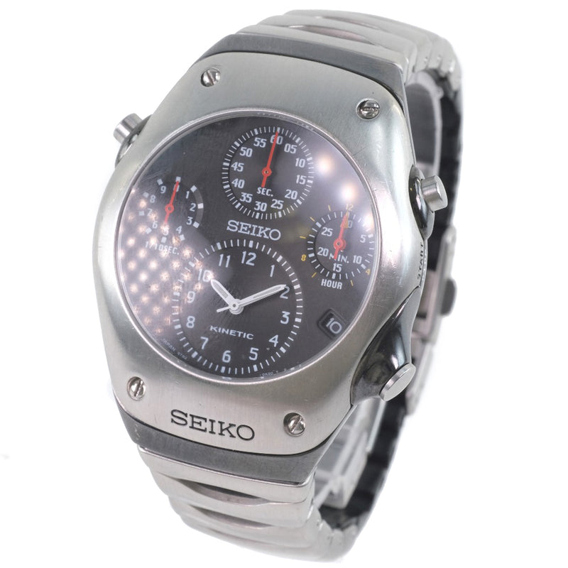 Seiko] Seiko 9T82-0A30 Watch Stainless steel x Rubber Auto Quartz  Chronograph Men's Gray Dial Watch – KYOTO NISHIKINO