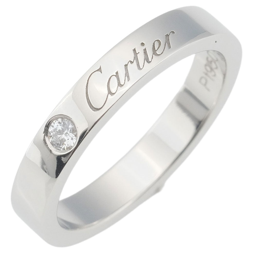 ンバー Cartier - カルティエ エングレーブド 1Pダイヤ リング 指輪