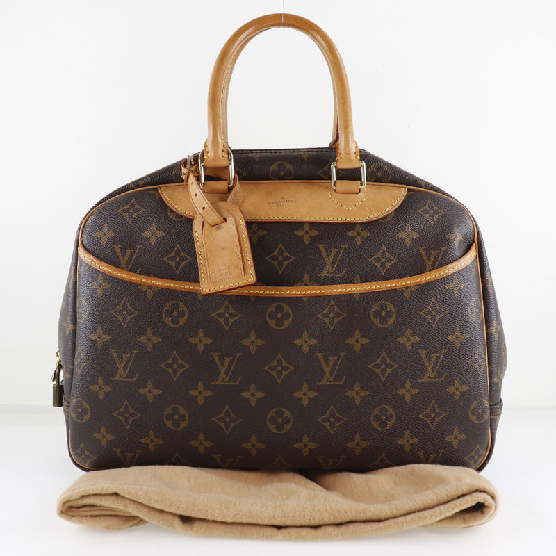 【LOUIS VUITTON】ルイ・ヴィトン ドーヴィル M47270 モノグラムキャンバス 茶 VI0030刻印 レディース ハンドバッグ