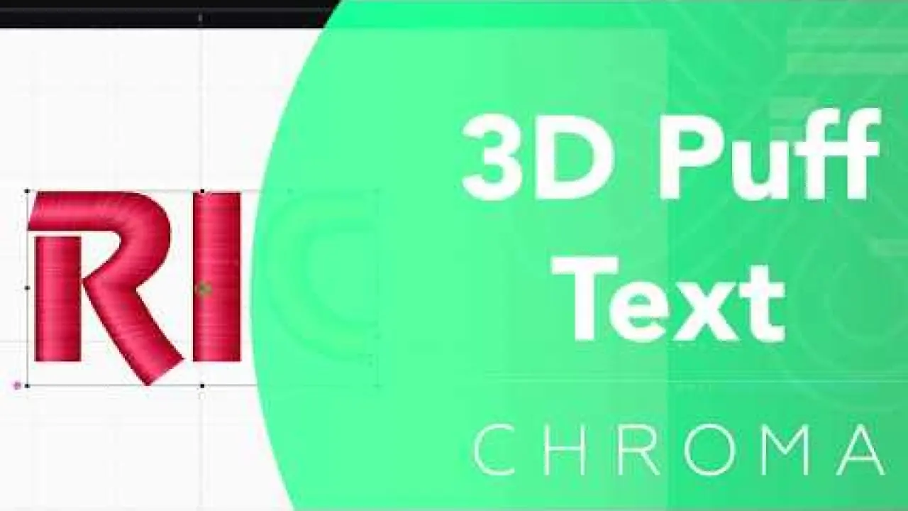 Digitizing 3D Puff Basics (Inspire, Plus, Luxe) | Chroma Digitizing Software