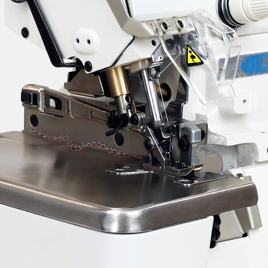 Create amazing overlock stitches with the Yamata High-Speed Three-Thread Industrial Sewing Machine