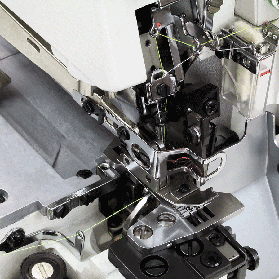 Create amazing overlock stitches with the iKonix High-Speed Five-Thread Overlock Industrial Sewing Machine