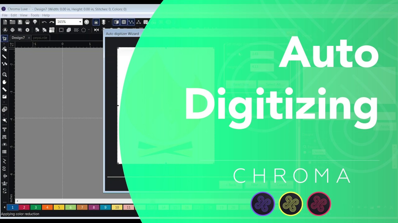 Auto Digitizing (Inspire, Plus, and Luxe) | Chroma Digitizing Software<br> 