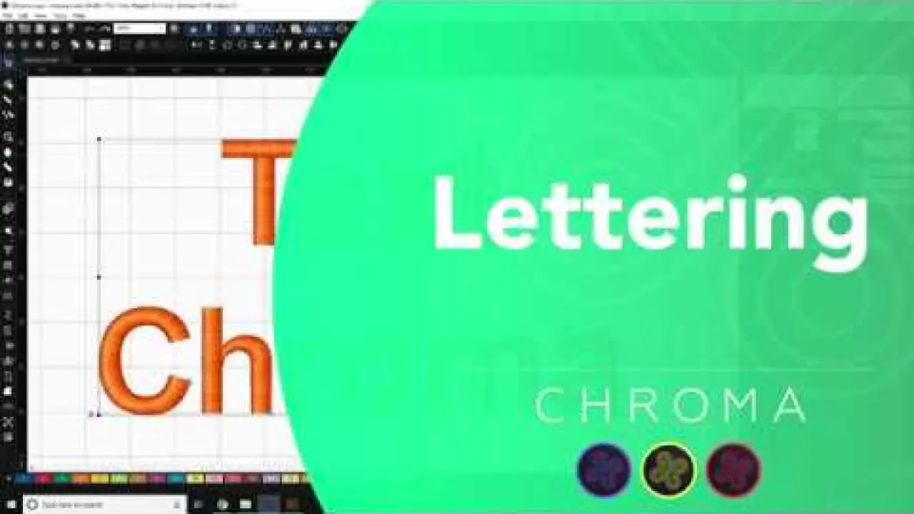 Lettering and Editing Text (Inspire, Plus, and Luxe) | Chroma Digitizing Software