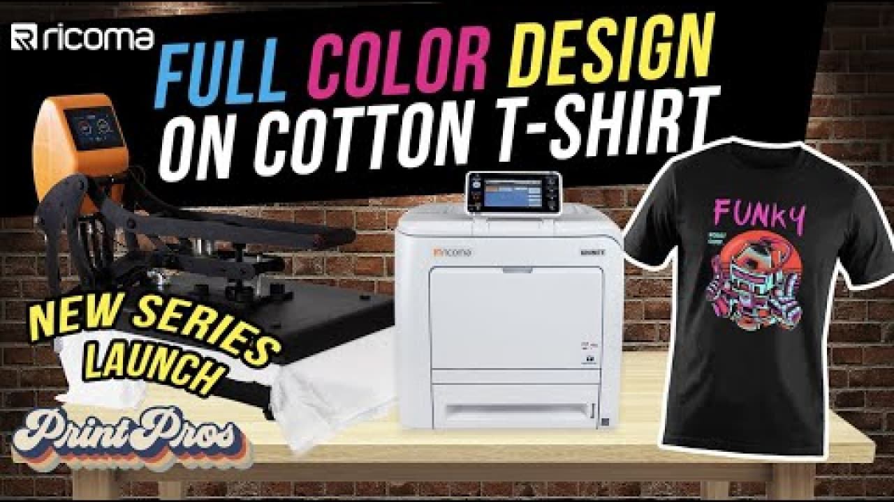 2-Step Heat Transfer Printing <br>| Full-Color Design On Cotton T-Shirt | Print Pros (Ep 1)