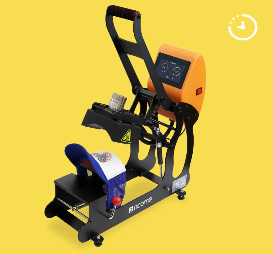 All of Ricoma’s heat presses have an auto-release feature