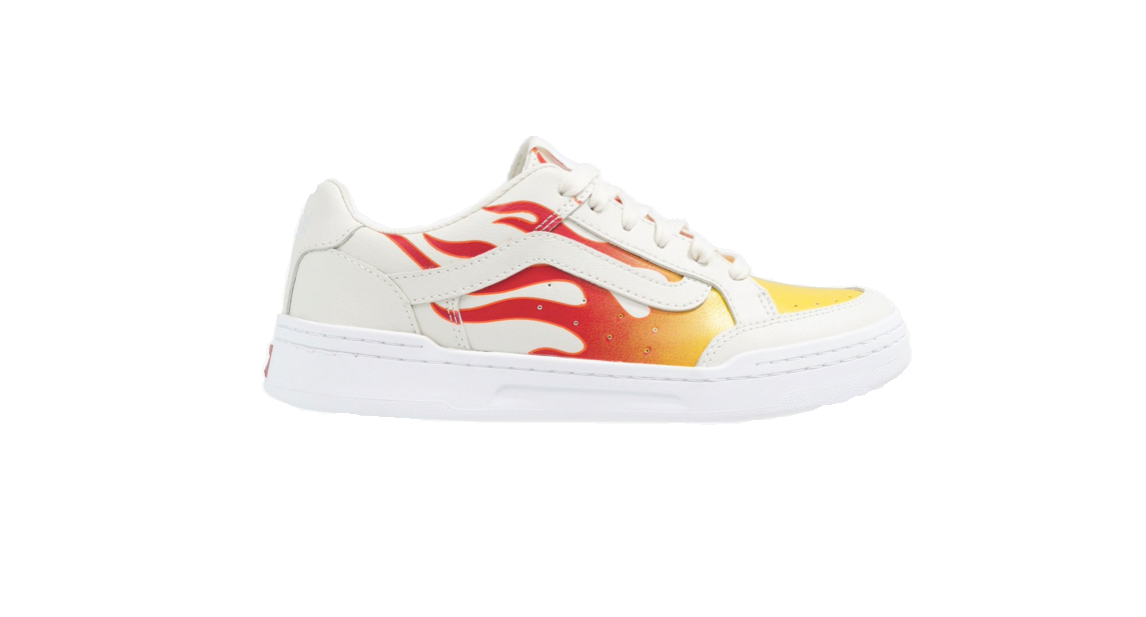 vans highland flame white