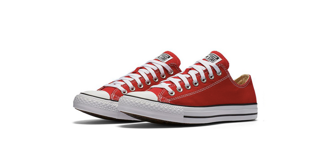 converse all star low red