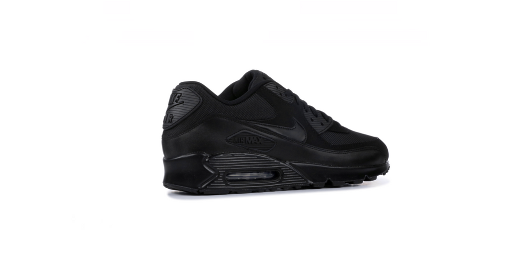 nike air max 90 black on feet