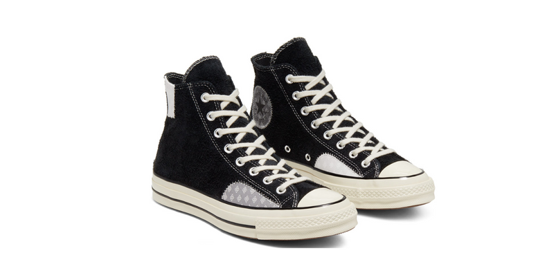 black and grey converse