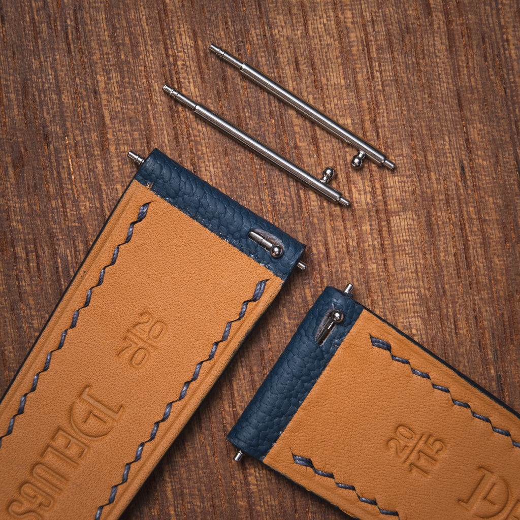 Navy Barenia Signature Strap - Delugs