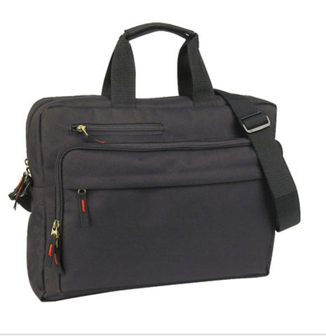 Organizer Portfolio Bags Suitcase Case Shoulder Strap Multi Pockets Zippered 15inch