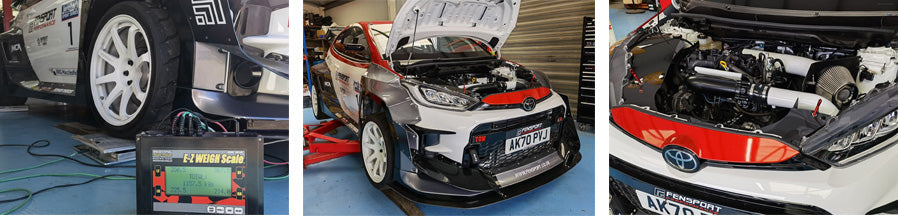 Fensport GR Yaris build - weights and final touches