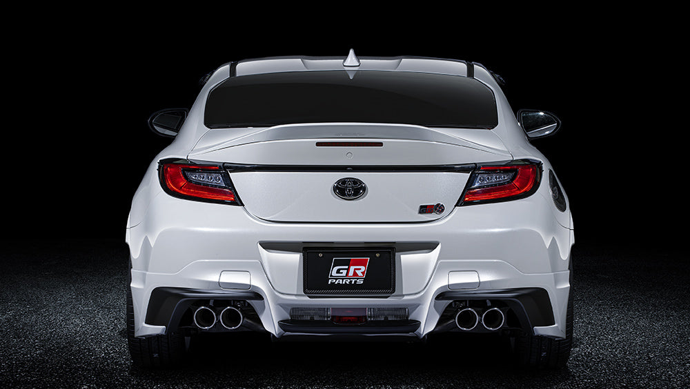 GR86 GR Parts rear bumper spoiler body kit and sports exhaust