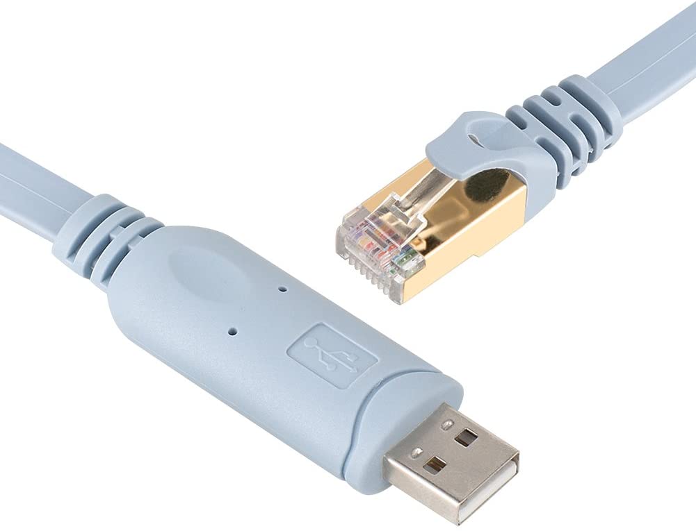 VANDESAIL 8ft USB to RJ45 FTDI RS232 Console Cable for Routers/AP – vandesail